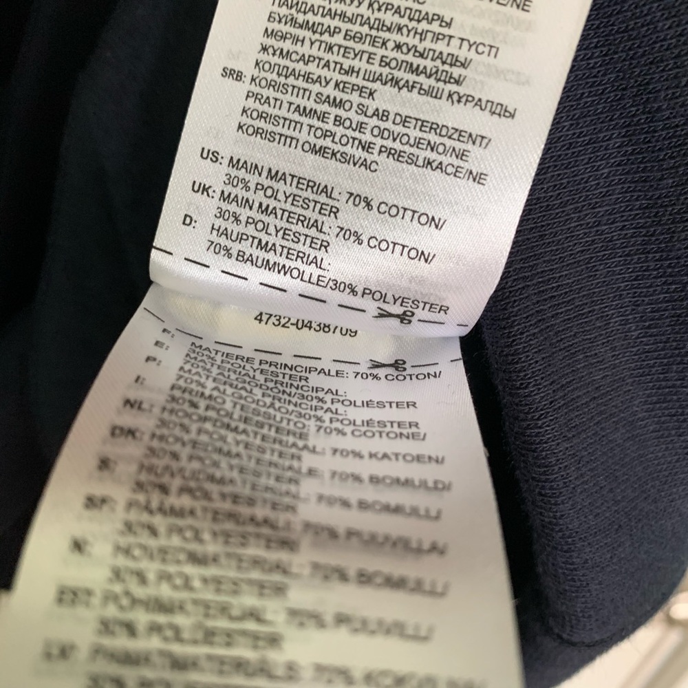 Adidas Men’s Legend Ink Navy Fleece Hoodie, New - Picture 4 of 5